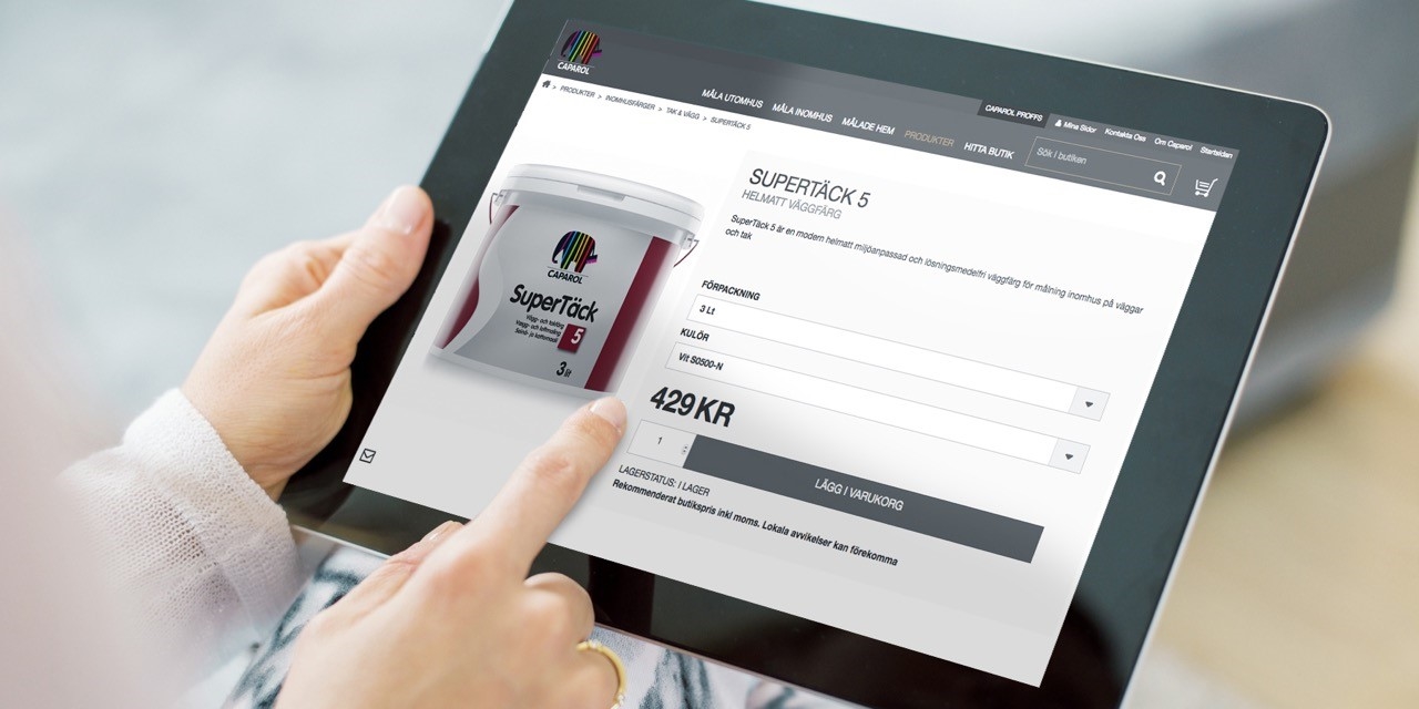 Köp målarfärg online - färg och tillbehör  Caparol Färg